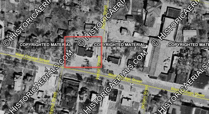 Ritz Hotel (The Ritz) - 1958 Aerial Photo (newer photo)